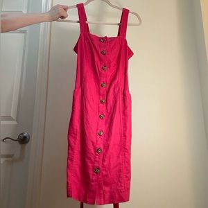 Loft - 00P Pink button down Dress